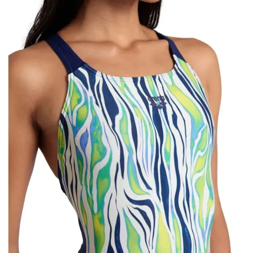Arena Zebra Stripes Womens Swimsuit - Pro Back