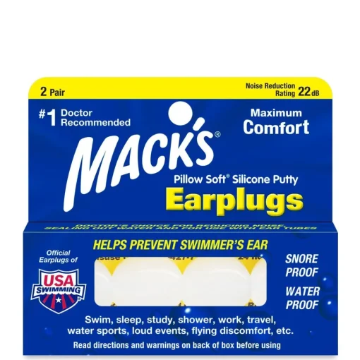 Mack's Pillow Soft Silicone Putty Earplugs - 2 Pair