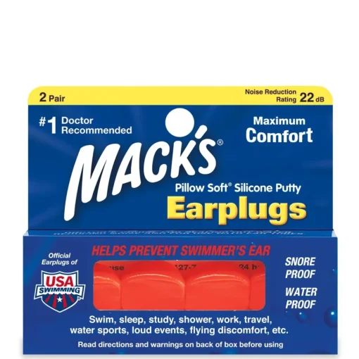 Mack's Pillow Soft Silicone Putty Earplugs - 2 Pair