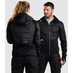 Team Hooded Half Quilted Jacket