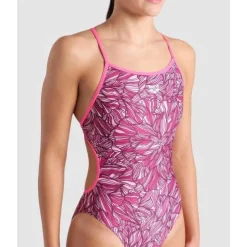 W Pink Dahlia Lace Back